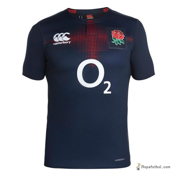 Camiseta Rugby Inglaterra Canterbury Replica Segunda Ropa 2017 Marino Azul